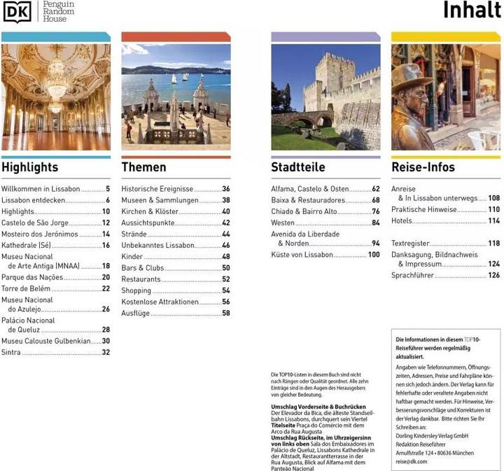 Produktbild TOP10 Reiseführer Lissabon (Deutsch, DK Verlag Reise, 2023)