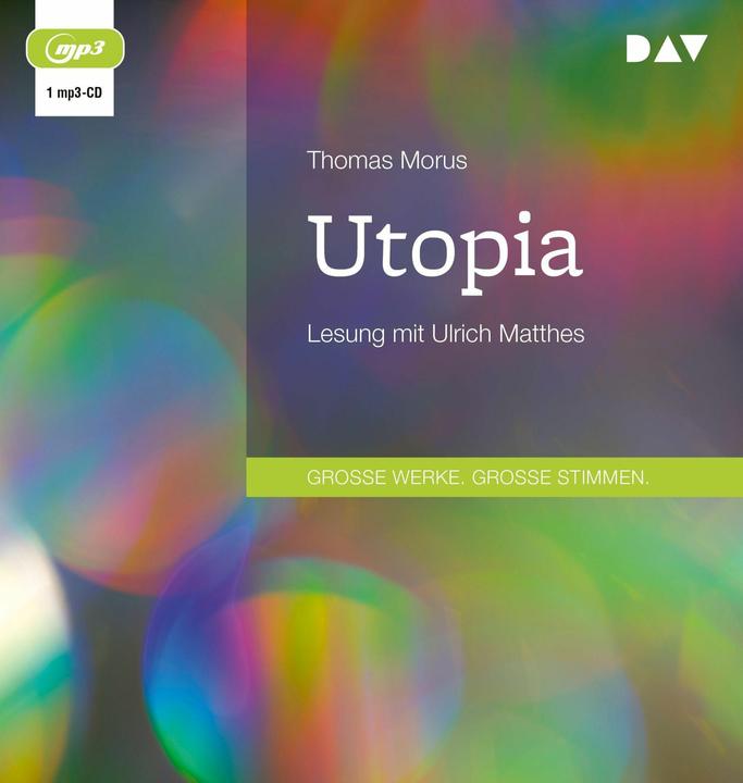 Actual product image Utopia (Jacques Laager, Ulrich Matthes, Thomas Morus, German)