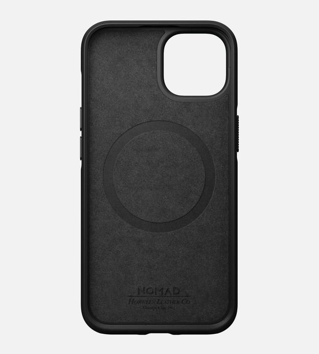 Actual product image Nomad Back Cover Modern Leather Horween iPhone 14 Black (Apple iPhone 14)