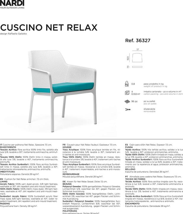 Image du produit Nardi Net Relax (52,5 x 57 cm)