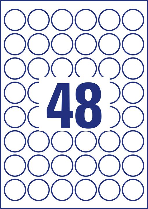 Actual product image Avery Round labels
