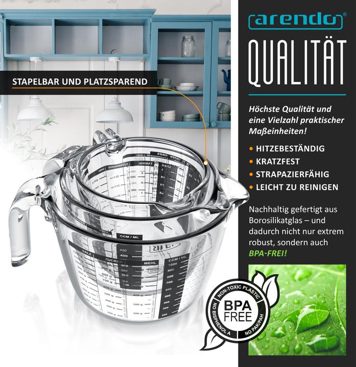 Produktbild Arendo Messbecher Set (1000 ml)