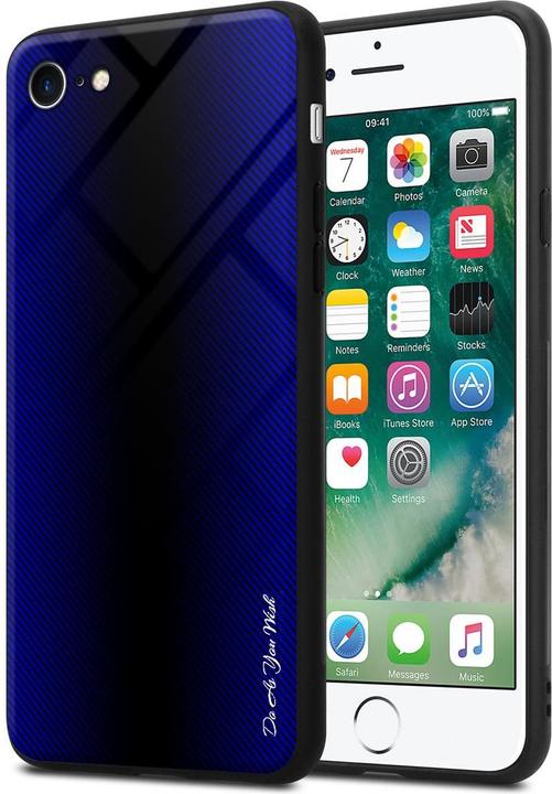 Productafbeelding Cadorabo TPU gestreepte glasplaat (Apple iPhone 7, Apple iPhone SE (2e generatie))