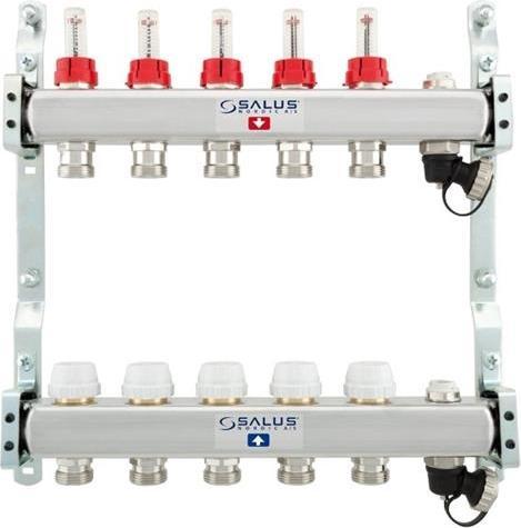 Image du produit Salus Controls Manifold Salus gulvvarme 6-kreds med flowmeter