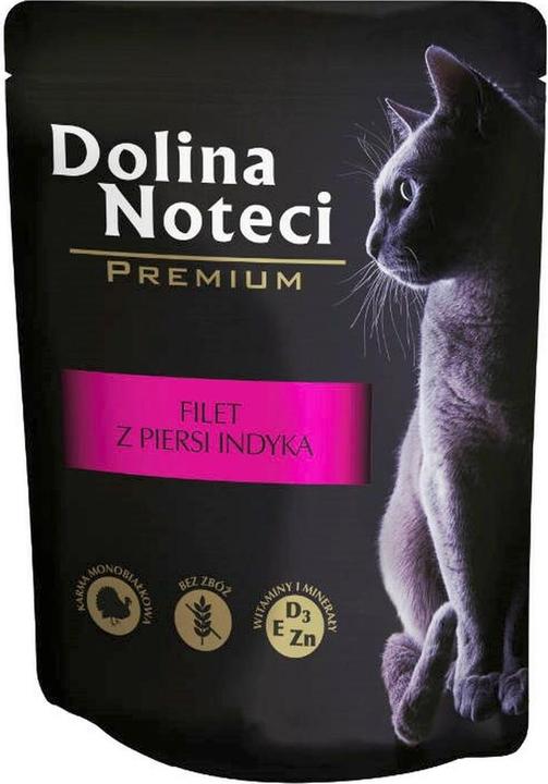 Immagine prodotto Dolina noteci Filetto di petto di tacchino Premium con salsa - Cibo umido per gatti - 85 g (Adulto, 1 pz., 85 g)