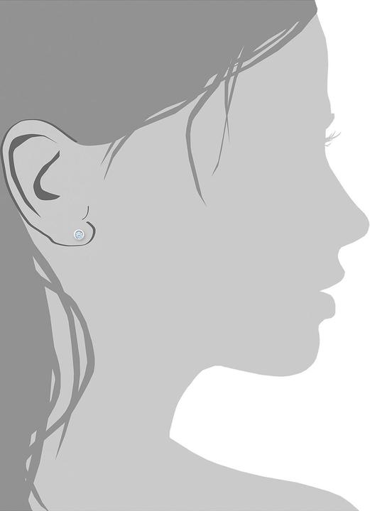 Immagine prodotto Amor Bellissimo orecchino di base da 6 mm in argento sterling silver 925 (Argento)