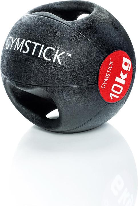 Gymstick Medizinball mit Griffen (10 kg, 260 mm)