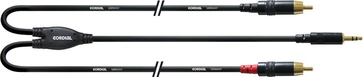 Actual product image Cordial CFY WCC-LONG - Stereo 3.5mm -> 2x Cinch connection cable (1.50 m, 3.5mm jack (AUX), Cinch)