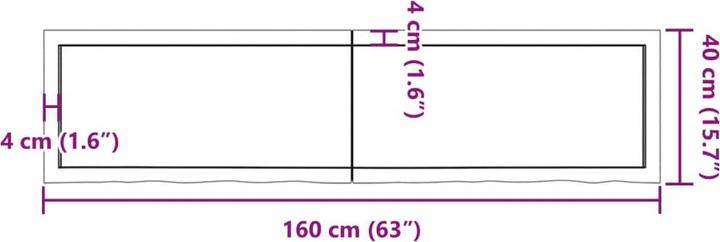 Image du produit VidaXL Gianna (160 x 40 x 4 cm)