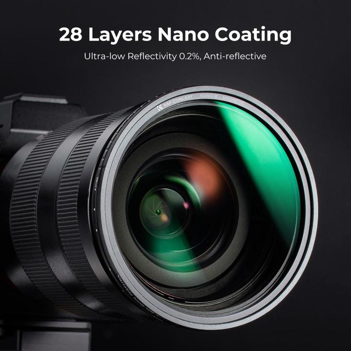 Produktbild K&F Concept Concept Variabel ND Filter ND8-128 Nano X Magnetic 52mm (52 mm, ND- / Graufilter, 128 mm)