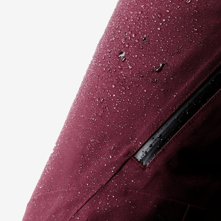 Actual product image Wedze Ladies' ski trousers warm and breathable ladies - 500 bordeaux red (44)