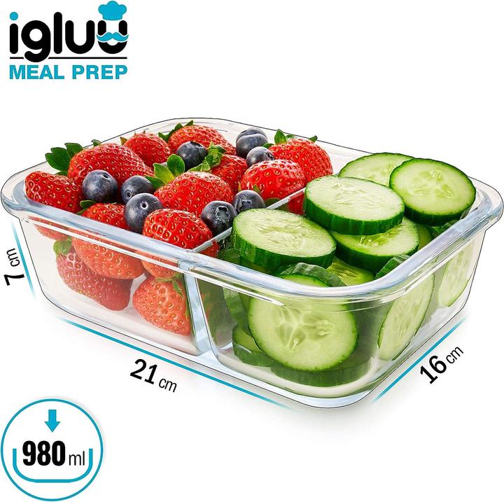 Immagine prodotto Igluu Meal Prep Contenitore di vetro (0.98 l)