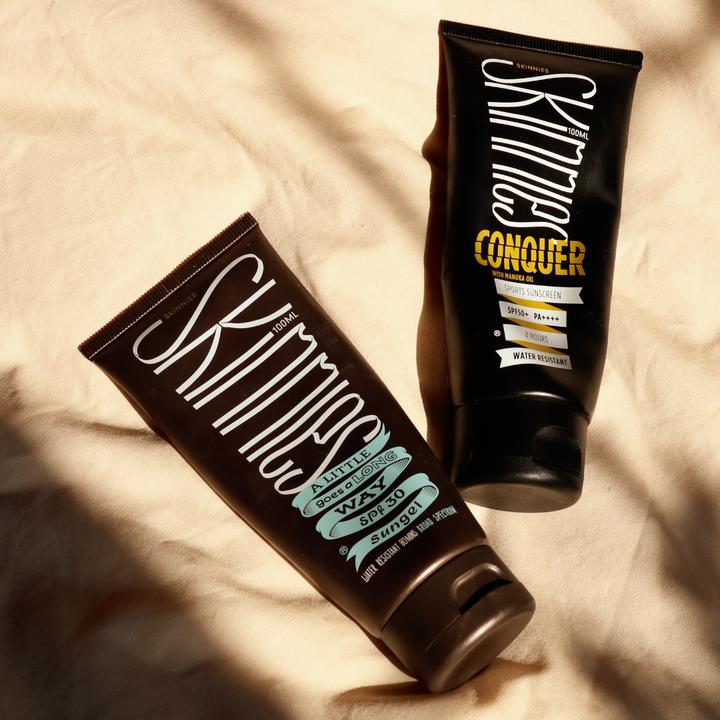 Actual product image Skinnies Conquer (Sun gel, SPF 50+, 100 ml, 113 g)