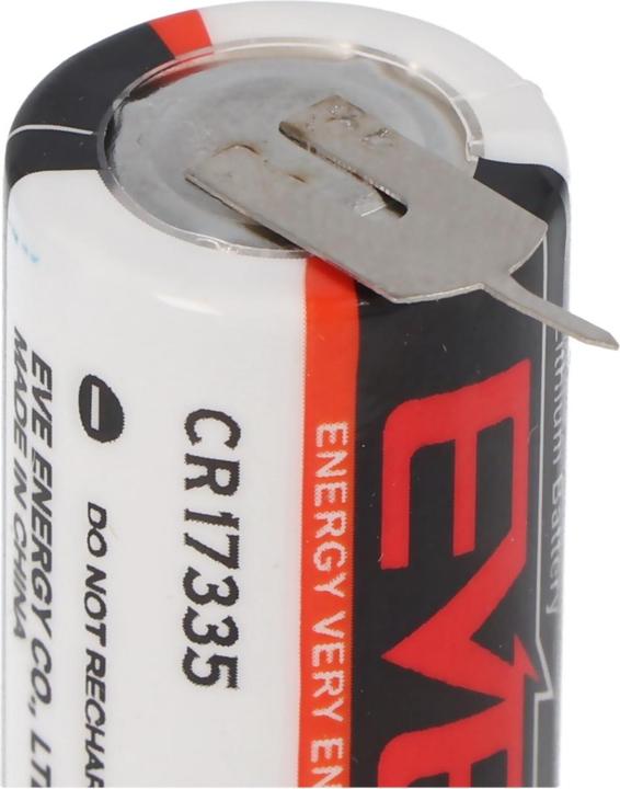 Actual product image Eve Battery CR17335, 2/3A with print contacts ++/- 7,6mm (1 pcs., 1550 mAh)