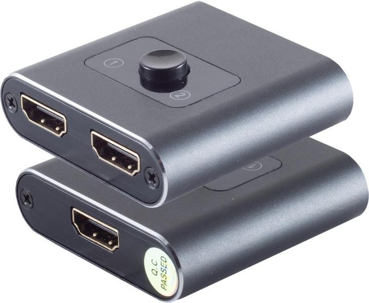 Produktbild Shiverpeaks S/CONN maximum connectivity HDMI Umschalter 2x1, bidirektional, Metall, 4K2K