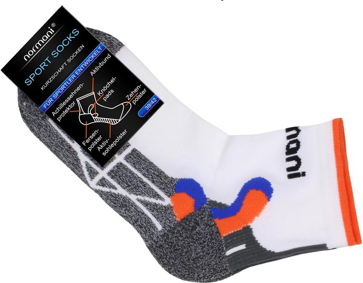 Immagine prodotto Normani 2 paia di calzini sportivi a gamba corta (Confezione da 2, 35 - 38)