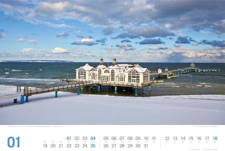 Produktbild Ostsee - von Flensburg bis nach Usedom - ReiseLust Kalender 2026 (45 x 33 cm, Harter Einband, Deutsch)