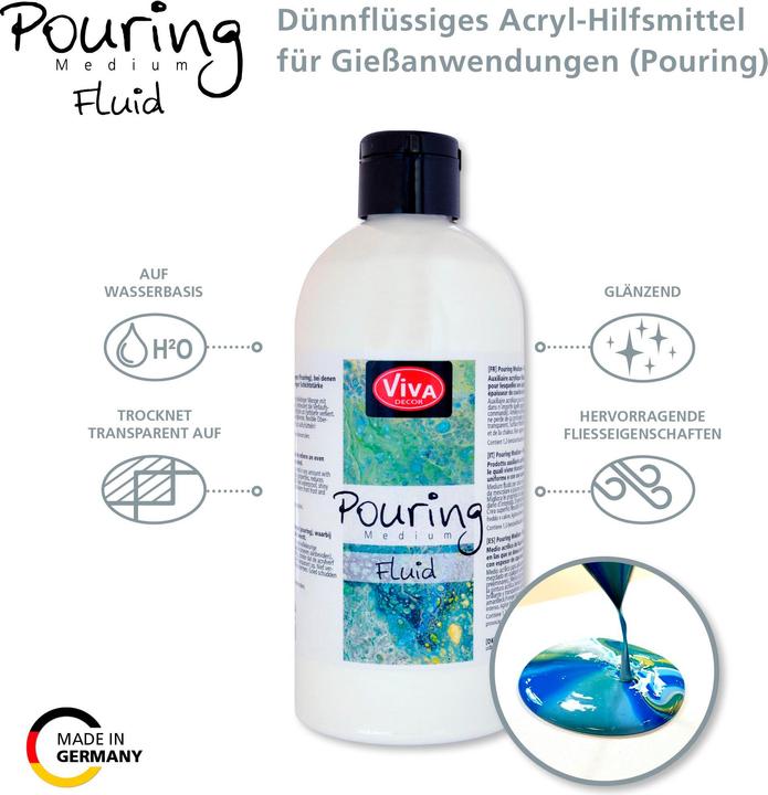 Produktbild Viva Decor Pouring Medium Fluid, 1.000 ml, transparent (Durchsichtig, 1000 ml)