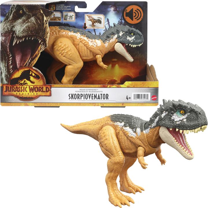 Produktbild Mattel GmbH JURASSIC WORLD Figur Roar Roar Strikers sortiert