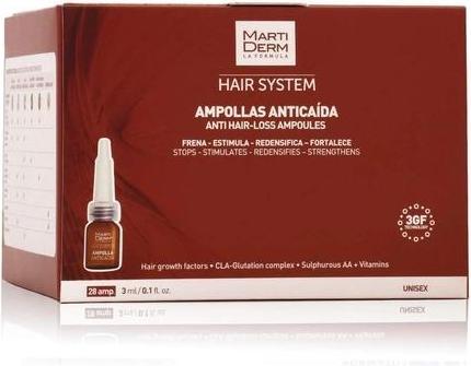 Image du produit Martiderm 3Gf Traitement contre la perte de cheveux 28 ampoules
