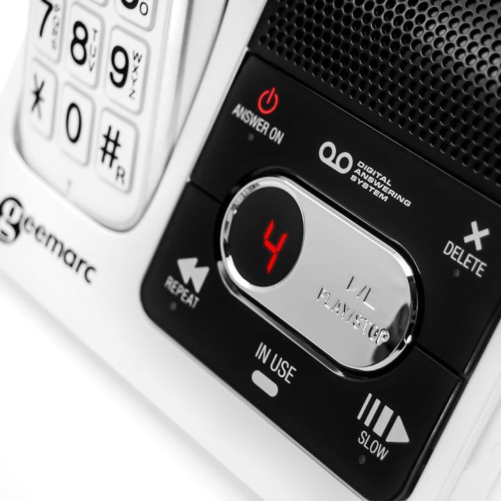 Produktbild Geemarc AMPLIDECT 595 SOS-PRO Schnurl. Notruftelefon- mit Notruf-DECT Anhänger