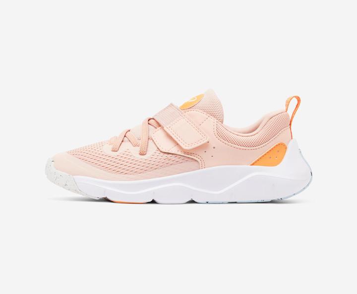 Decathlon Turnschuhe Kinder Klettverschluss und elast. Schnürung - Playful Fast rosa (33)