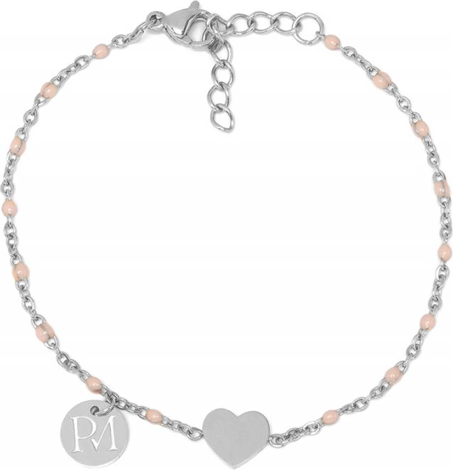 Proud MaMa MAM Armband, Silber Herzen (19.50 cm, Nickel- und bleifrei)