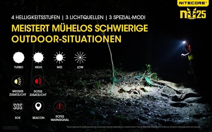 Produktbild Nitecore Nu25 (360 lm)