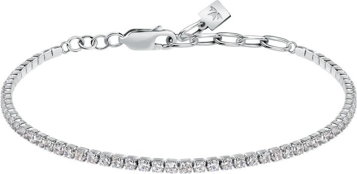 Morellato Stylish silver bracelet with zircons Tennis SATT15 (21 cm, Silber 925)