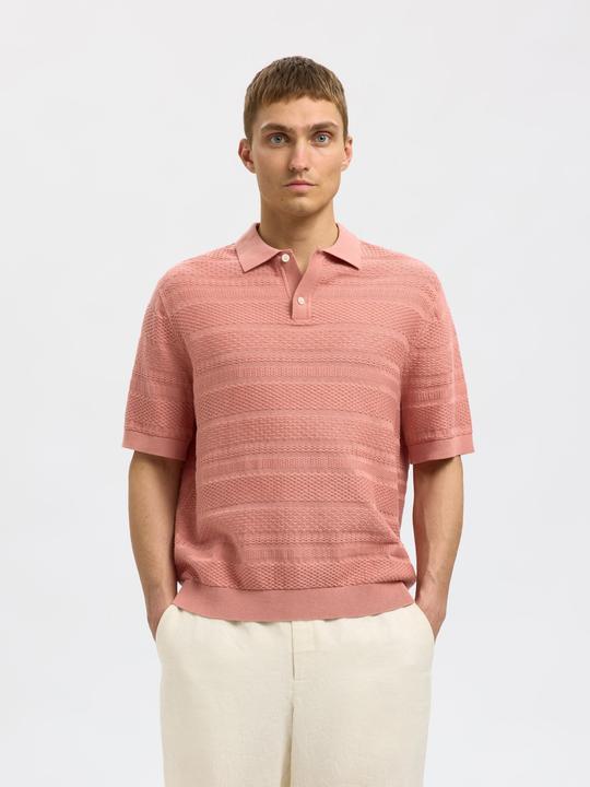 Image du produit Selected Homme Textured Polohemd aus Strick (S)