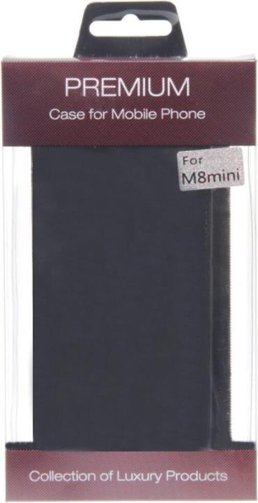 Produktbild OEM Slim Leather Flip Case HTC M8 mini - Black (HTC One Mini 2)