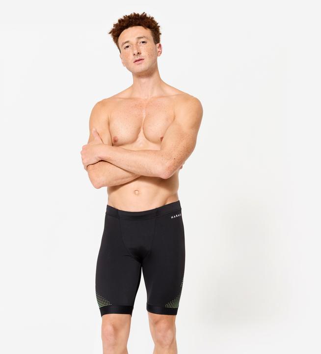 Image du produit Nabaiji Maillot de bain jammer natation Homme - 500 Fiti noir jaune (44)