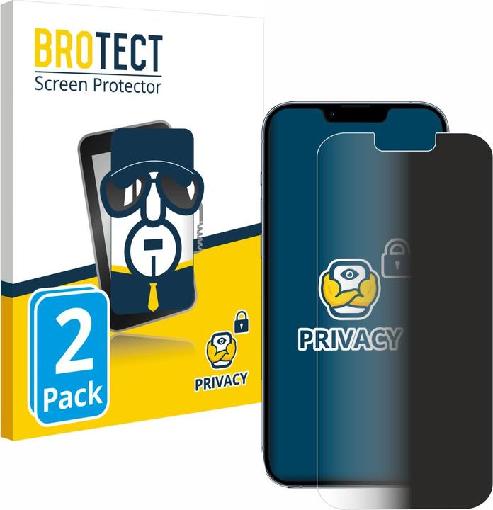 Immagine prodotto BROTECT Pellicola privacy antispia Pellicola di protezione dalla luce blu (2 Pezzo/i, Apple iPhone 13 Pro Max)