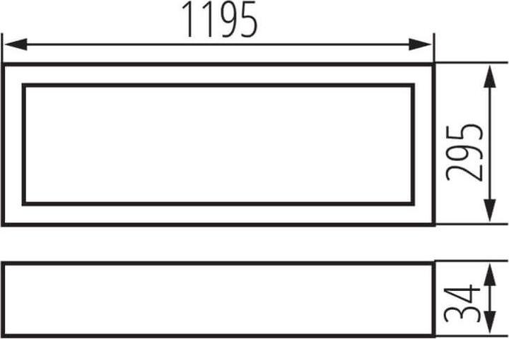 Produktbild Kanlux LED-Unterputz-Büroleuchte OFIS S Weiss 32823 (4500 lm)