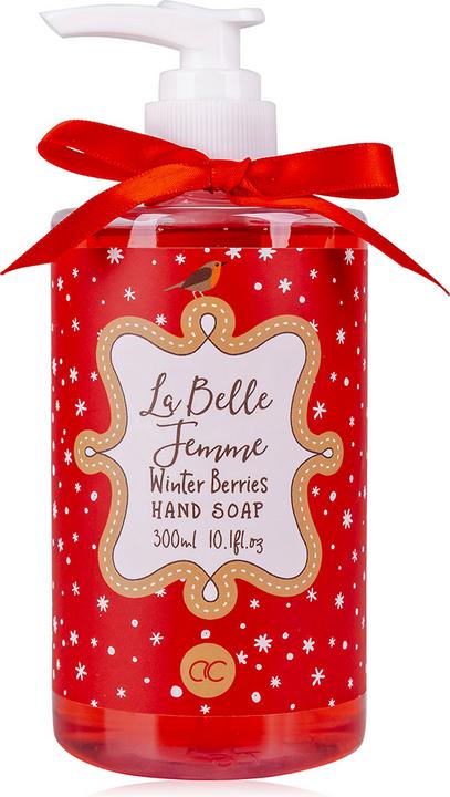 Actual product image Accentra Hand soap LA BELLE FEMME NOEL in pump dispenser, 300ml, fragrance: Winter Berries, colour: