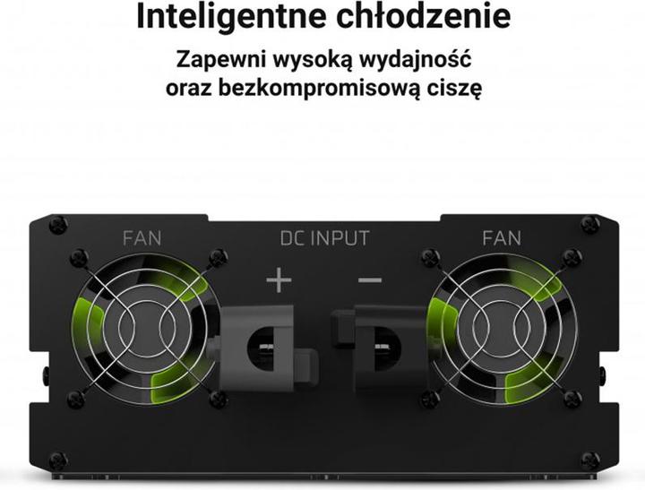 Productafbeelding GreenCell Omvormer 12V naar 230V zuivere sinus 1500W