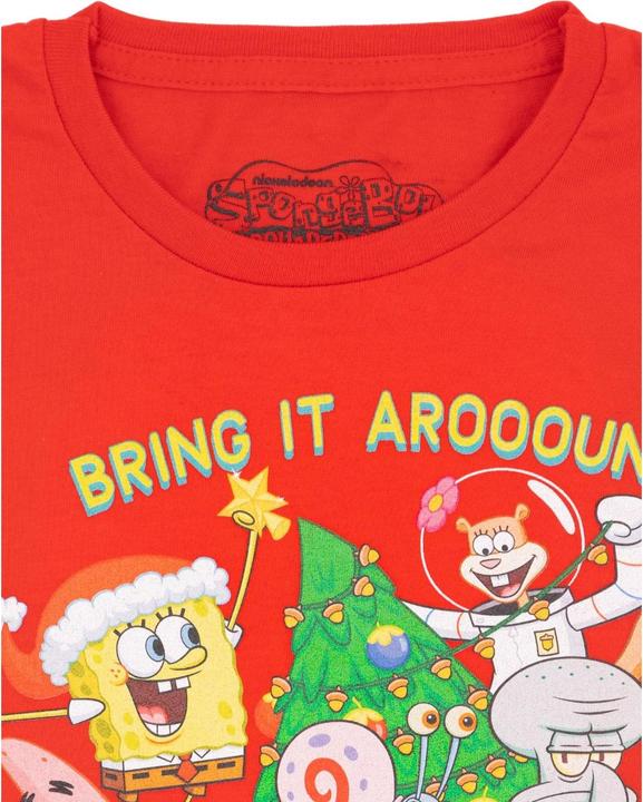 Immagine prodotto Spongebob Squarepants Maglietta Albero di Natale Bambini (128)