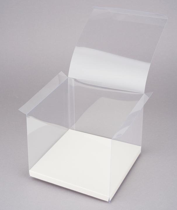 Actual product image Hobby Fun Box for money and gift vouchers, transparent (18 x 18 x 15 cm)