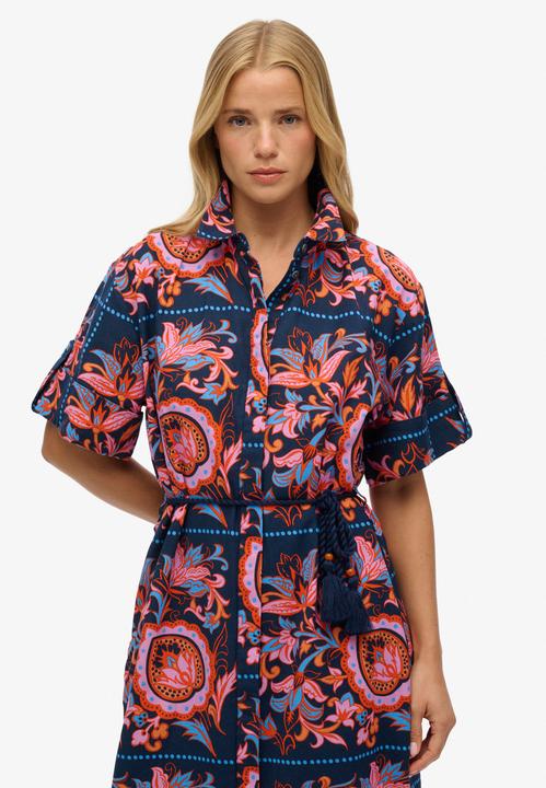 Image du produit Superdry Robe-chemise longue en lin