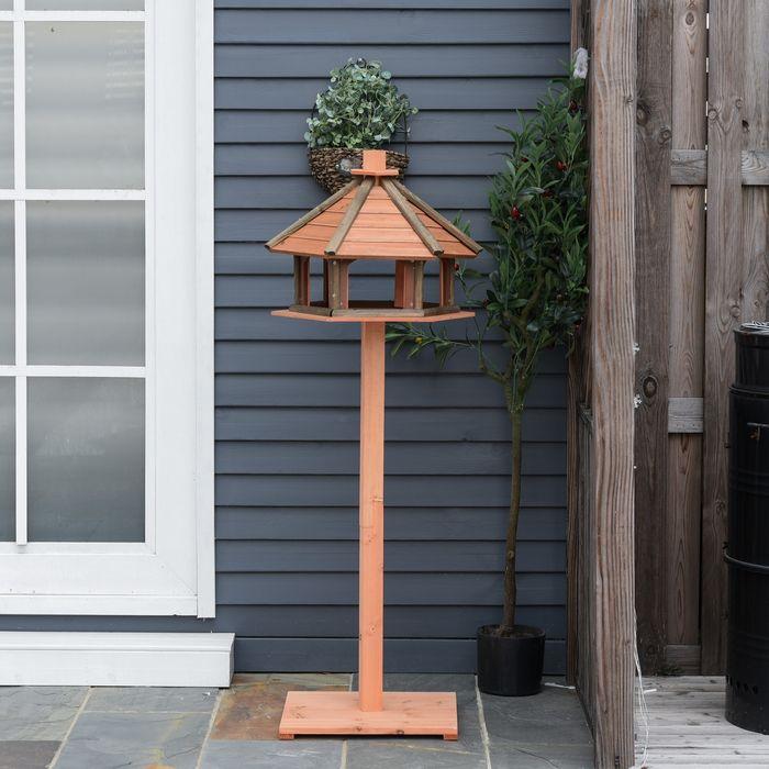 Actual product image Swisshandel24 Bird house Bird feeder Wooden bird mansion Feeding house Bird stand Bird table bird house Spielsta