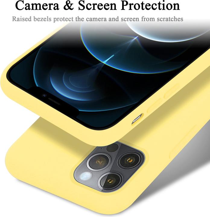 Actual product image Cadorabo TPU Liquid Silicone Case Cover (Apple iPhone 12 Pro Max)