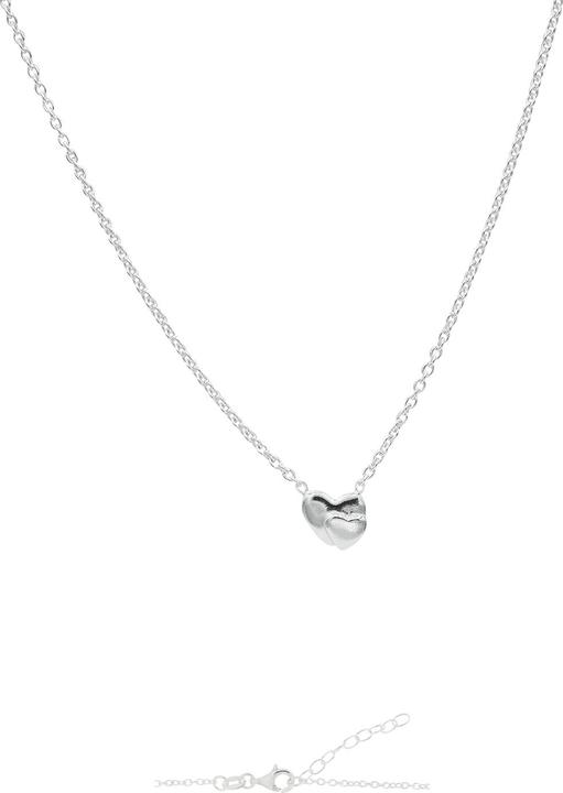 Leyda Halskette Herz Doppel (Silber 925)