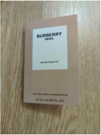 Actual product image Burberry Additional article PROBE Hero Eau de Parfum 1.5 ml (Eau de parfum, 1.50 ml)