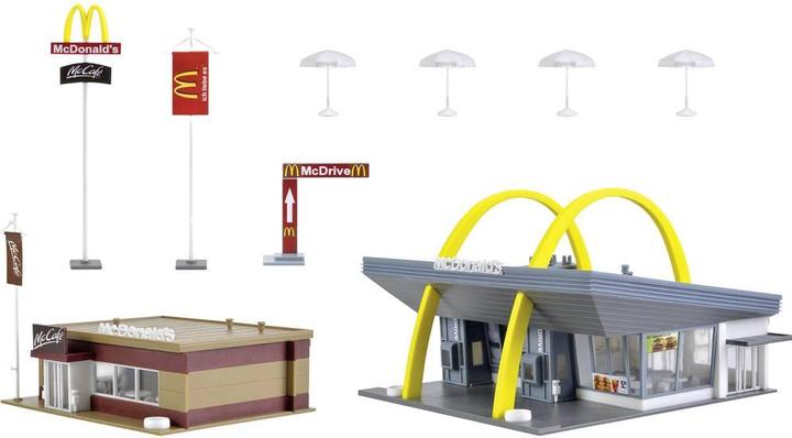 Vollmer H0 McDonald's Schnellrestaurant mit McCafé