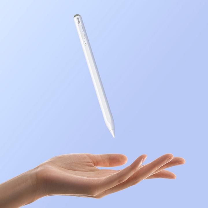 Actual product image Baseus Smooth Writing Stylus with LED Indicators (Active+Passive) White