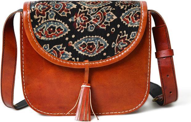 Actual product image Only-Bags.Store Astounding Ajrakh Ethnic Satchel