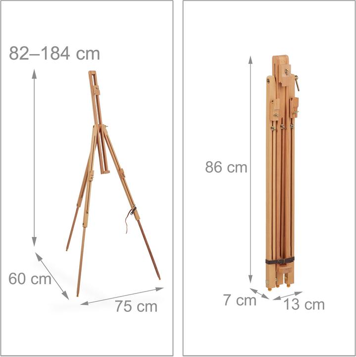 Actual product image Relaxdays Field easel