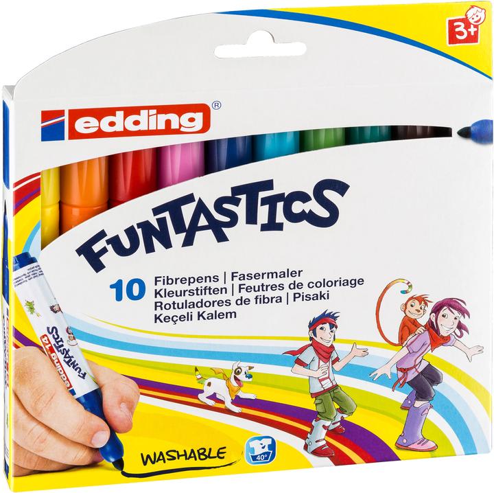 Image du produit Edding Stylos en fibre 14 Funtastics (Multicolore, 10 x)
