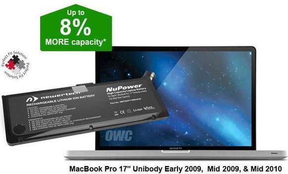 Actual product image OWC NewerTech 17-inch Battery