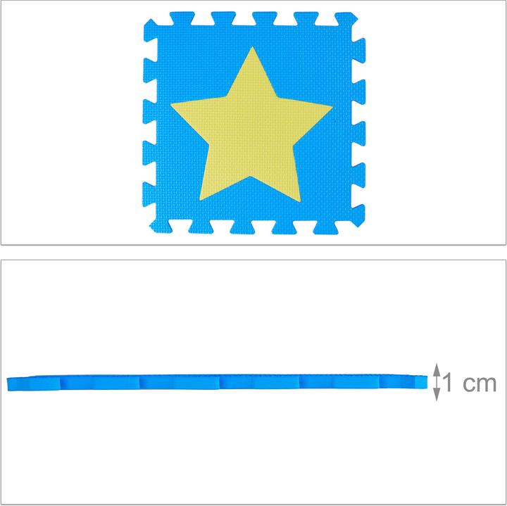 Actual product image Relaxdays Puzzle mat stars (32 x 32 x 1 cm)
